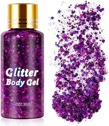 Cores Tubo de brilho labial Glitter Gel Gel Face Corpo Dress Up Glitter Gel Desempenho Maquiagem de maquiagem Glitter