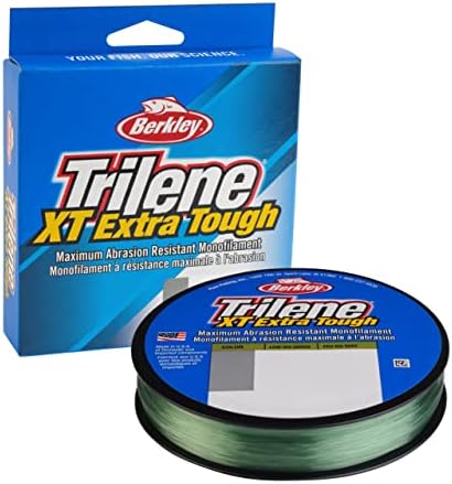 Berkley Trilene® XT®, verde de baixa visita, 25lb | 11,3 kg, 250yd | 228m Linha de pesca de monofilamentos, adequada