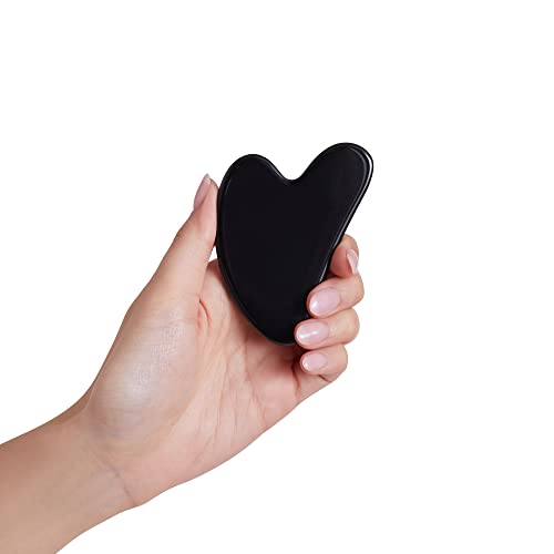 Plum Beauty Obsidian Sculting Gua Sha Stone