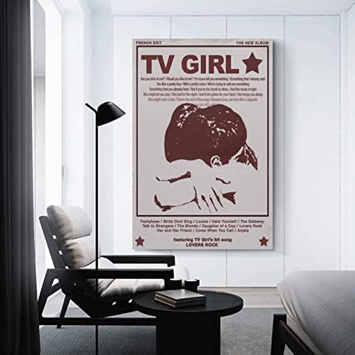 Bichi TV Girl Vintage Poster Music Posters Canvas Art Poster e Wall Art Picture Print Modern Family Bedroom Decor Posters 12x18inch