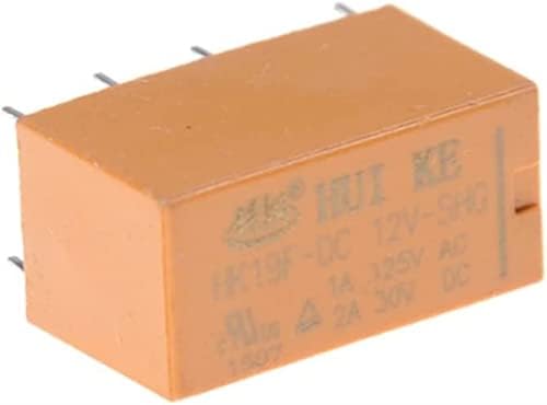 Relé FOFOPE 10pcs/lote 8 pinos Relés de potência HK19F DC12V SHG Mini Relés de potência Set PCB Type Multi Finals Relay