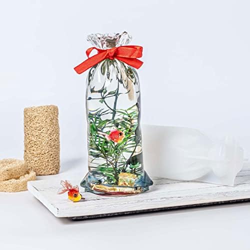 Saco de aquário Resina Molde Silicone Miniatura Diorama Terrarium Tank Herbarium 10oz 2,5 polegadas de altura