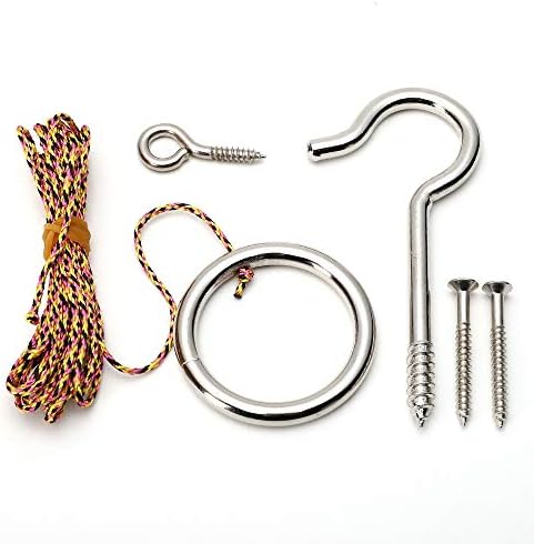 IPARTS GANHE E ANEL STANGE DIY KIT HARDWARE PESADO E ANEL DE ANEL DE String Ring Indoor-Outdoor （Instruções de configuração incluídas）