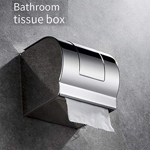 Cusstally tocador de papel higiênico aço inoxidável banheiro caixa