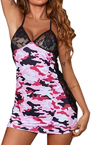 Ladies Roupos de renda Sleep Women Mulheres de grande tamanho Print Padrão Pijama de camisola PLATURAS DE PLATURAS