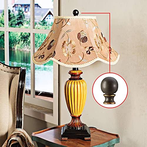 Óleo esfregado de bronze lâmpada de lâmpada de bola, acessórios de iluminação tom de lâmpada decorativa, lâmpadas de mesa de