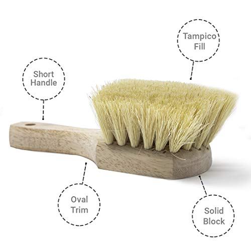 Osborn 81018Sp Scrump Short Utility Scrub Brush, 4-3/4 Comprimento da escova, largura da escova de 5, comprimento de 10