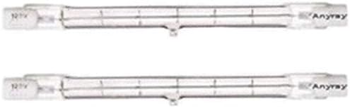 Lote de 2 lâmpadas de halogênio R7 de ponta de 250 watts 118 mm
