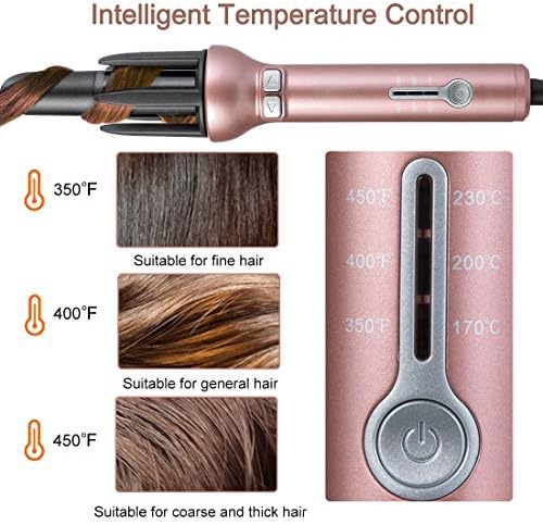 Hair Curling Iron Automático Varda Automática Rolo Auto 360 Varda de Estilo Rotadora de 1,1 Cerâmica Curler Automático