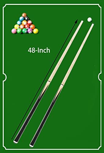 Sunwin Pool stick stick, conjunto de bilhar de madeira de madeira de 2 peças de 2,48 polegadas/57 polegadas