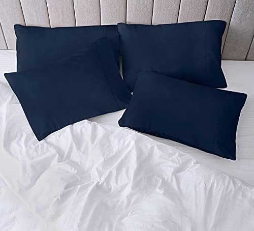 Utopia Bedding Queen Brophases - 4 pacote - fechamento de envelope - tecido de microfibra escovada macia - encolhimento