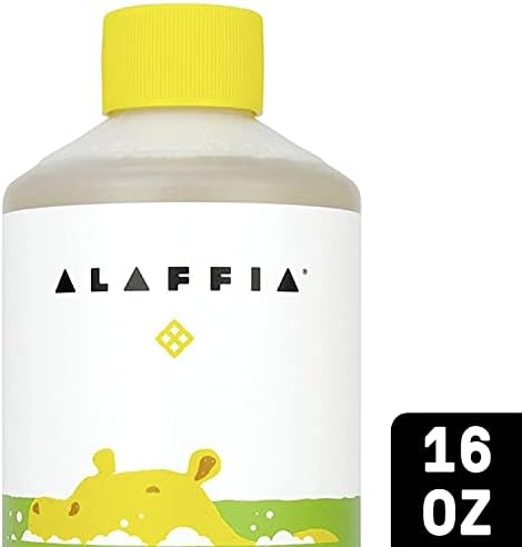 Alaffia Babies and Kids Bubble Bath, Bath Bath Bath Essential para pele delicada, fórmula à base de plantas que é sem