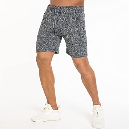 Shorts de treino de ginástica de 7 atléticos do PLGUYS MEN para homens, calças curtas e secas e secas leves, com bolsos laterais