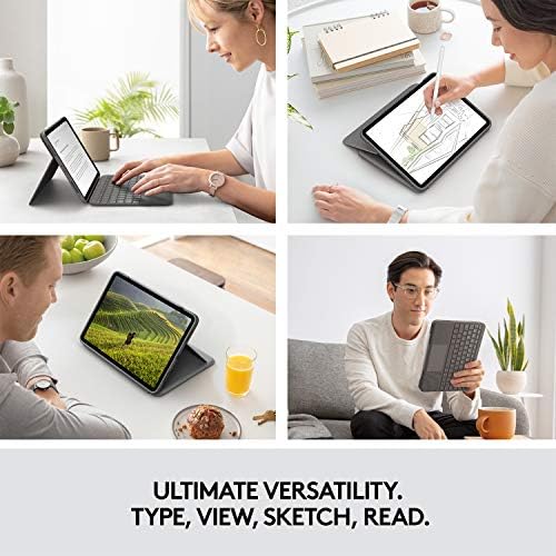 Logitech Folio Touch Ipad Teclado de teclado com trackpad e conector inteligente para iPad Air - Graphite