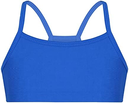 Vernlan Kids Girls Ginástica Ginástica Letard Awear Youth Bra Crop Tampo Tampo com shorts Para Yoga Sports Workout Performance