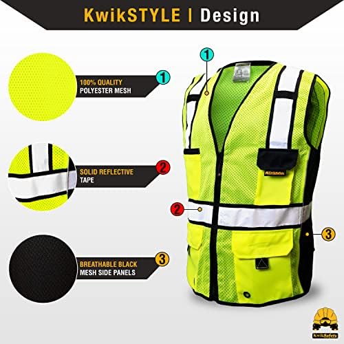 Kwiksafety - Charlotte, NC - Roadboss Econ & Premium Safety Vest Ansi testado OSHA