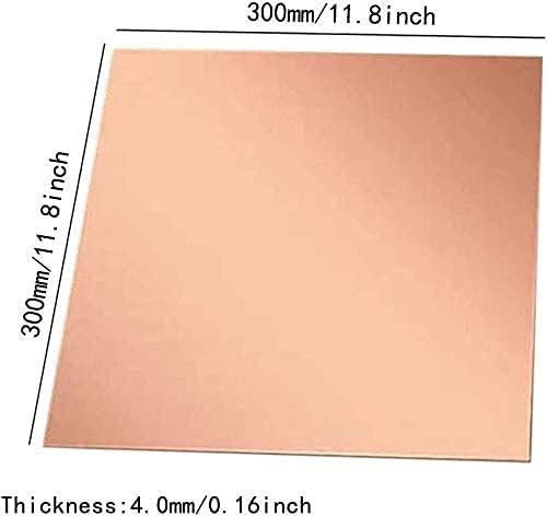 Placa de latão Haoktsb Placa de cobre de cobre pura Placa de cobre de cobre roxa Placa de cobre para artesanato Diy Material