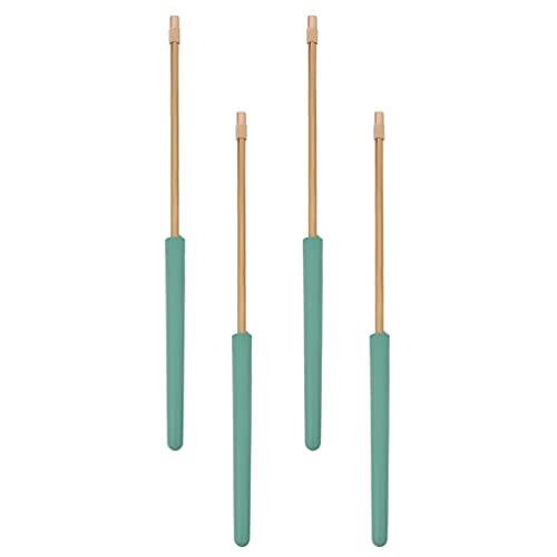 NUOBESTY 4PCS Inocular reutilizável Haste de inoculação da ponta da agulha do nicromo para cultura de tecidos de laboratório