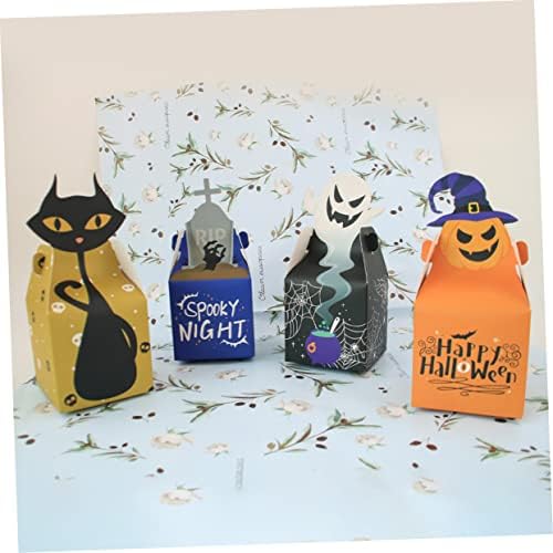 AMOSFUN 24 PCS Halloween Candy Box Paper Caixas de presente decorativas Caixas de presente infantil Bolsas de boa