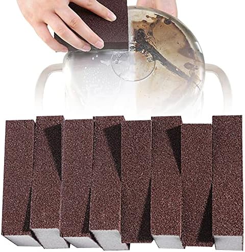 Krisler 8pc Carborundum Sponge Nano Emery esponja Caspian Poti Ponto de pedra limpa Eraser de ferrugem de coragem Almofadores