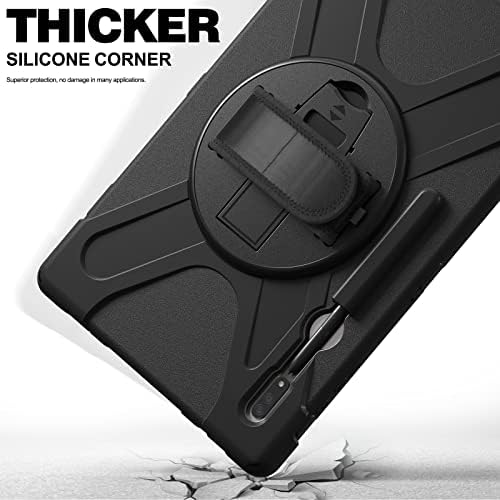 Caixa de TPU à prova de choque pesada para Samsung Galaxy Tab S8 Ultra 14.6 , cobertura protetora à prova de choque