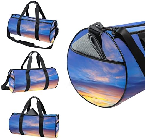 Mamacool Sunrise Sky Background Duffel ombro Bolsa de transmissão Bolsa de viagem para ginástica Sports Dance Travel Weekender