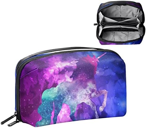 Organizador eletrônico Starry Sky Unicorn, caixa de proteção à prova de choque, bolsa de bolsa organizadora de cabos de viagem pequena