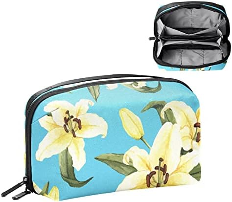 Sacos de cosméticos, flores viajam com sacos cosméticos, sacos de maquiagem portáteis multifuncionais, organizador de bolsas