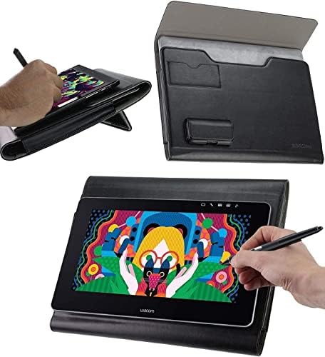 Broonel Leather Graphics Tablet Folio Case - Compatível com o tablet de escrita de mafiti lcd 8,5 polegadas