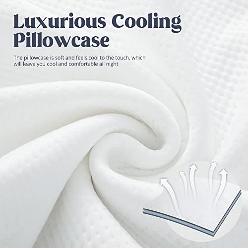 Puredown Refrige Boshers Down Pillows para dormir, travesseiro frio de qualidade do hotel com travesseiro removível de