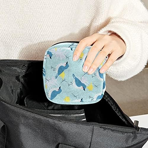 Bolsa de armazenamento de guardanapos sanitários de Oryuekan, bolsas de zíper menstrual reutilizável portátil, bolsa de armazenamento