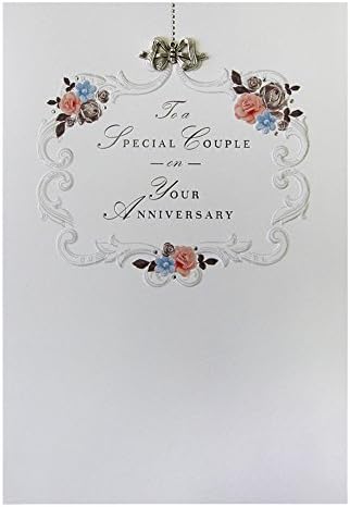 Cartão de aniversário da Hallmark para casal especial 'Amor amizade e felicidade' - médio [modelo antigo]
