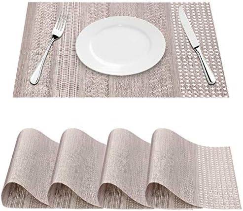 FYY PLACEMATS, PLACEMATS PARA MEBLE DE DINA, TATS DE TABELA DE PVC LAVABLÁVEIS