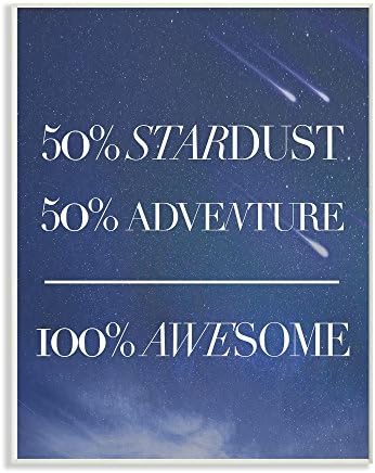 O quarto das crianças de Stuell Blue Atmosfera Stardust Adventure Awesome Space Wall Plate 10 x 15 Multi-Color