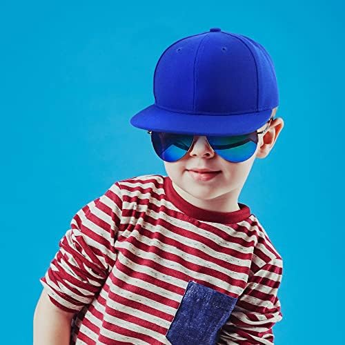 Trendy Apparel Shop Infant to Youth Plain Structured Flatbill Snapback Cap