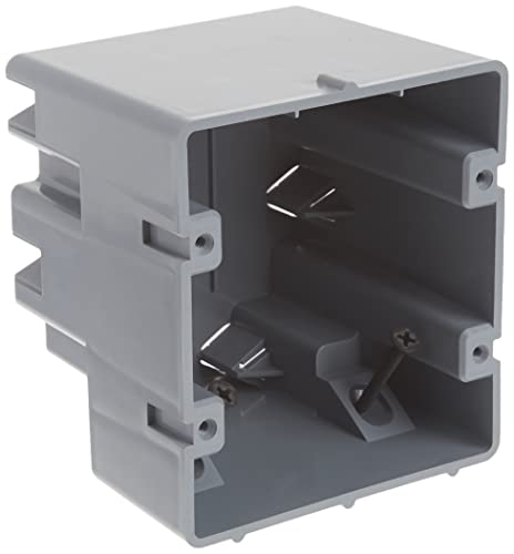 Southwire MSB2G Caixa de dispositivos de dois gangues com profundidade ajustável, de serviço pesado 42lb e msb22+ 1 caixa de dispositivo