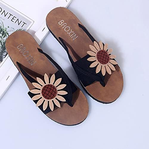 XIPCOKM FLIPPERS FELIA FLIPPERS FLATS, FLORES DE MODAS DE MODAS FLIP FLIP, CLIPE TOE SLIDES SLIDES SANDAL CASUAL SLIPER DE PRAIA