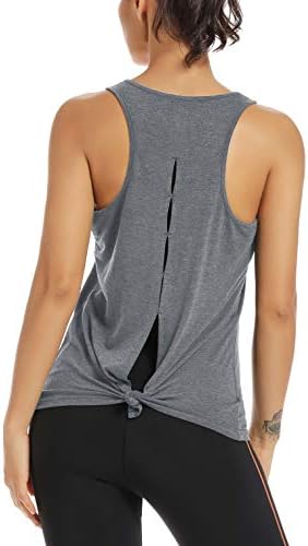 MUZNIUER WOMENS YOGA TRANSELHO TOPS CUTOS DE ABERTA ABREAÇÃO RUND GYM ACTIVO ACTIL