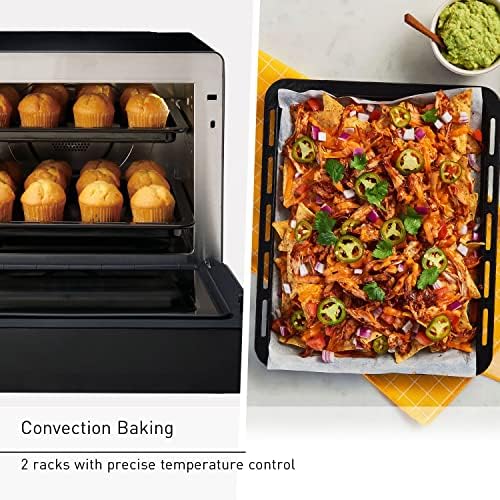 Panasonic HomeChef 7 em 1 Forno compacto com assado de convecção, aeroporto, vapor, cozinheiro lento, fermento, 1200