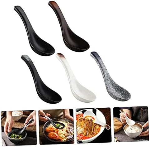 Luxshiny 5pcs doméstico utensílios asiáticos de mesa e salada de cerâmica Udon alimentos ramen alimentos usam pequenos condimentos