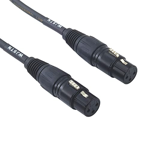 WJSTN XLR CABO, 3 pinos masculino a fêmea, cabo de alto-falante XLR equilibrado adequado para microfones, preâmbulos, sistemas