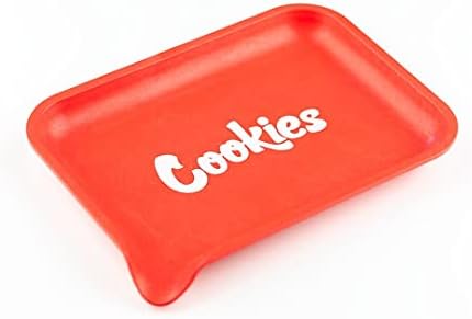 Santa Cruz Shredder X Cookies Bandeja de cânhamo com bico para facilitar o enchimento de bordas arredondadas lisas