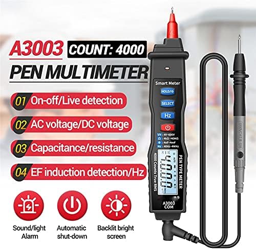 Slatiom A3003 Digital Multímetro Pen Tipo 4000 contagens com Ferramenta de Testador de Continuidade de Diodos AC/CC não Contato CA/CC