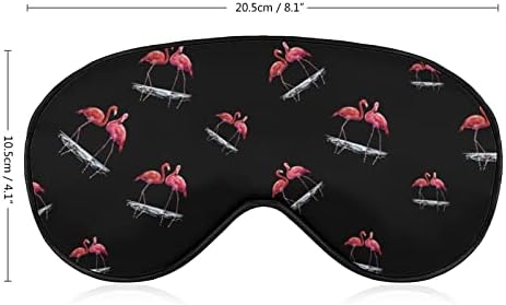 Flamingo água dormindo cegos máscara capa de sombra de olho fofo com alça ajustável para homens homens à noite