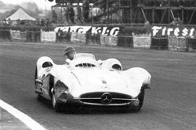 1954 Mercedes -Benz W196 F1 na GP England - ímã fotográfico