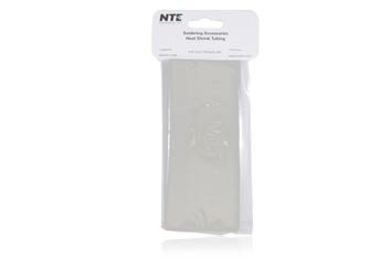 NTE Electronics 47-21106-Cl Tubulação de encolhimento de calor, parede fina, relação de encolhimento 2: 1, 1 1/2 de diâmetro,