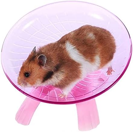 Dhdm Pet Hamster Pires Voador Roda Exercício Hamster Rouse Running Disc Toy Cage Small Animal Hamster Acessórios