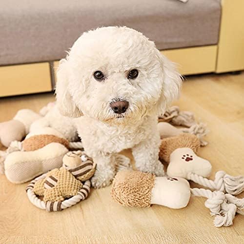 Oyalma Plush Plush Squeaky Dog Chew Dog interativo Tugo de War Dog for Puppy Small Dog Médio Grande cachorro 2021-64376