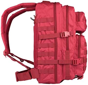 MIL-TEC Patrulha do Exército Militar Molle Assault Pack Tactical Combat Rucksack Backpack Bag 36l Sinais Red
