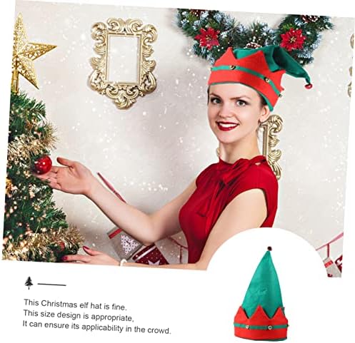 Toyandona 1 PC Elf Hat Hat ELF Acessórios Costume Papai Noel para adultos Papai Noel Elf Hat Accesorios Para adultos trajes